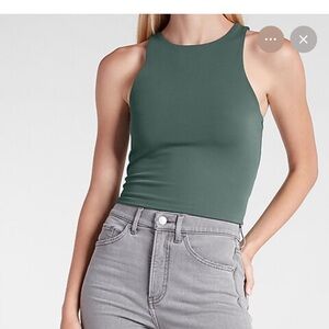 Express Green Body Contour Tank - XS